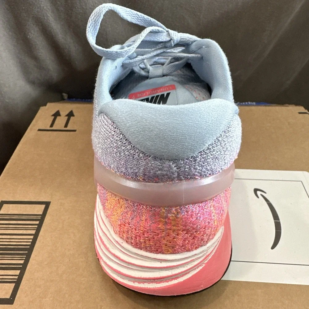 Nike LunarGlide 7 Running Shoes Women's Sz 9.5. Light Blue Pink Black Purple